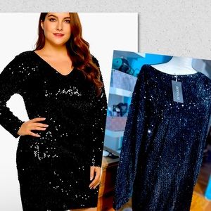 Beautiful Black Sequin Dress